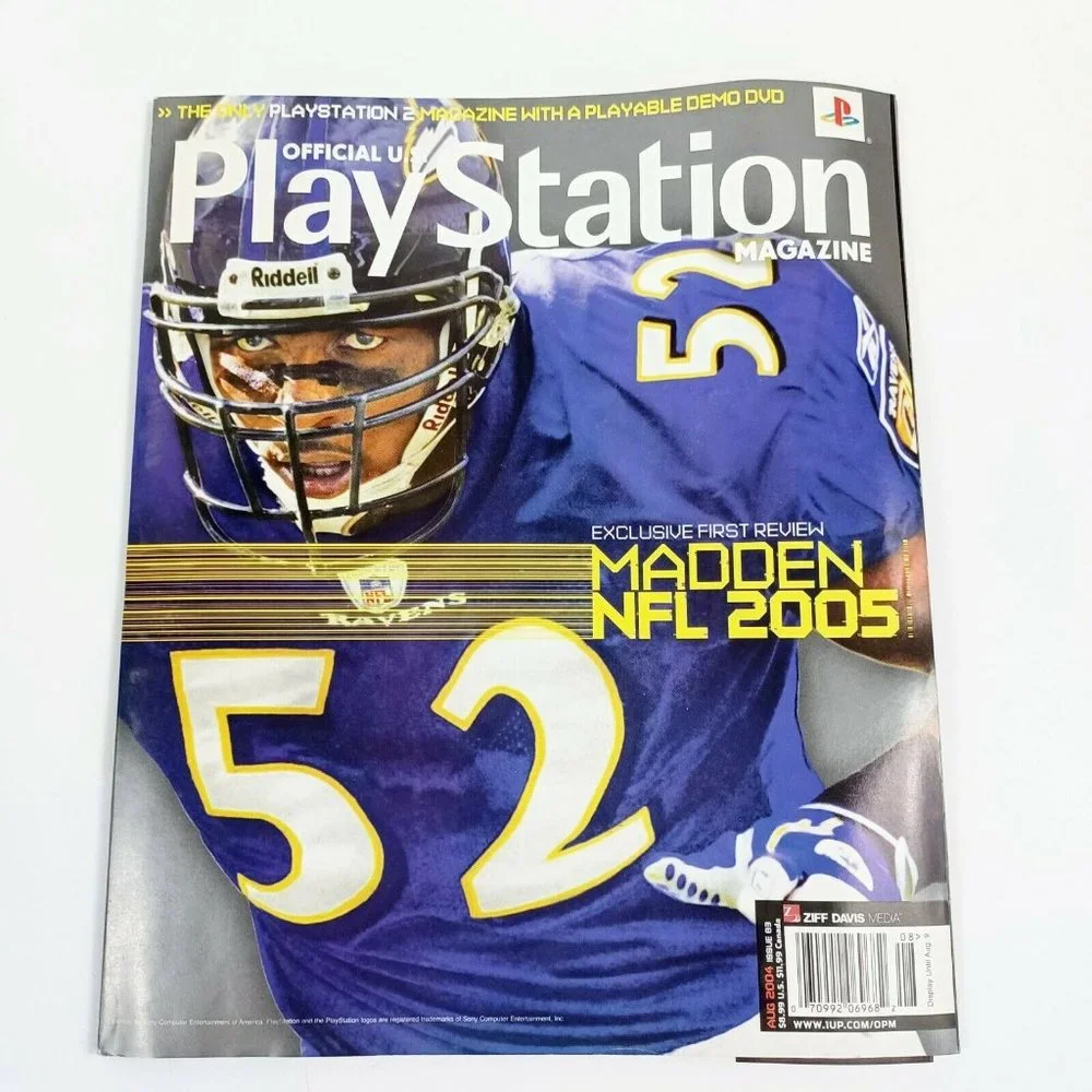 PlayStation Magazine Madden NFL 2005 04' Issue 83 INCLUDES DEMO DISC *MINOR WEAR
